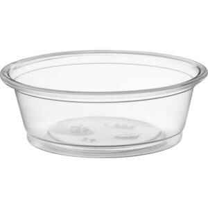 1.5 oz. Clear Plastic Souffle Cup / Portion Cup - 2500/Case