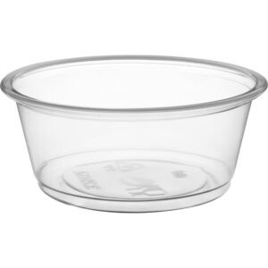 3.25 oz. Clear Plastic Souffle Cup / Portion Cup - 2500/Case
