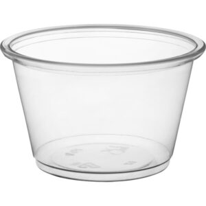 4 oz. Clear Plastic Souffle Cup / Portion Cup - 2500/Case