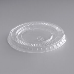 PET Plastic Lid for 3.25 to 4 oz. Souffle Cup / Portion Cup - 2500/Case